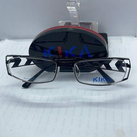 Brand New Mens Eyeglass Frame by Kika Eyewear Vintage style KE206 Black - Picture 10 of 11